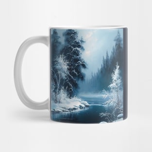 Winter Wonderland- Oil Paint Mug
